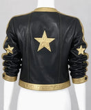 Premium Vintage Golden Star real leather jacket