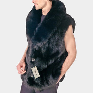Men's Fox Fur Luxury Vest