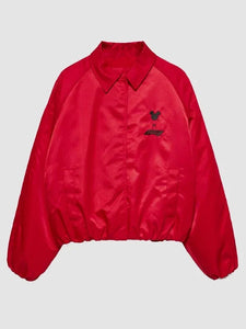 F1 x Disney 2026 Womens Red Puffer Full Snap Jacket