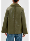 Not Suitable for Work Abby Green Leather Jacket