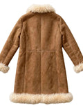 Almost Famous Penny Lane coat with cream fur trim