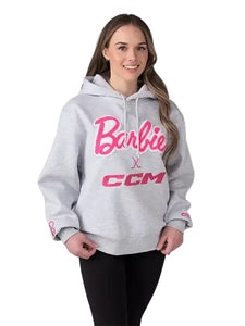 Barbie x CCM 2026 Grey Embroidered Adult Hoodie