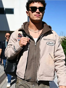 McLaren Formula 1 Lando Norris beige cotton worker jacket