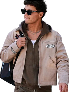 Beige cotton jacket with viscose lining inspired by McLaren F1
