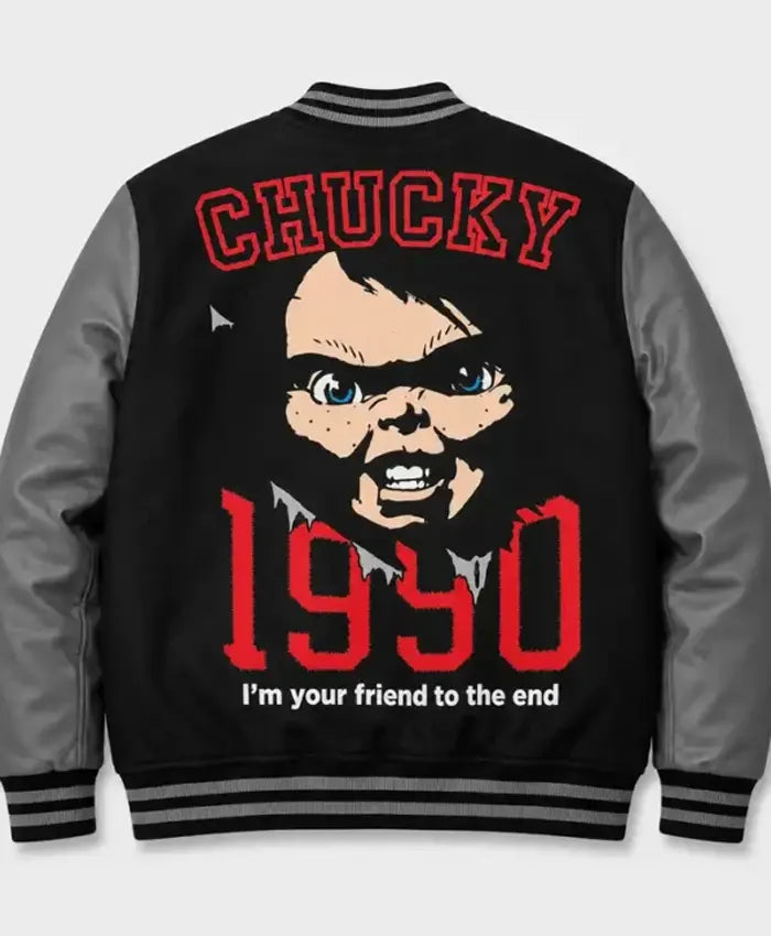 Halloween Chucky Good Guys Since 1990 varsity jacket