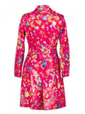 Elle S01 Lexi Minetree Butterfly Printed Pink Coat