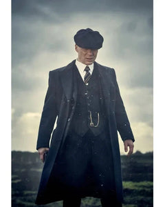 Peaky Blinders Thomas Shelby Three Piece Suiting Pinstripe Suit