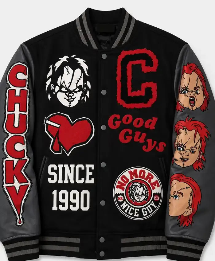 Chucky Good Guys Since 1990 Jacket in black and grey