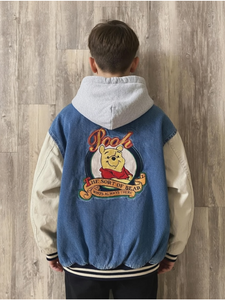 Vintage Winnie the Pooh Denim Varsity Jacket