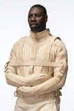 Omar Sy Lupin 2026 cream cotton straight jacket