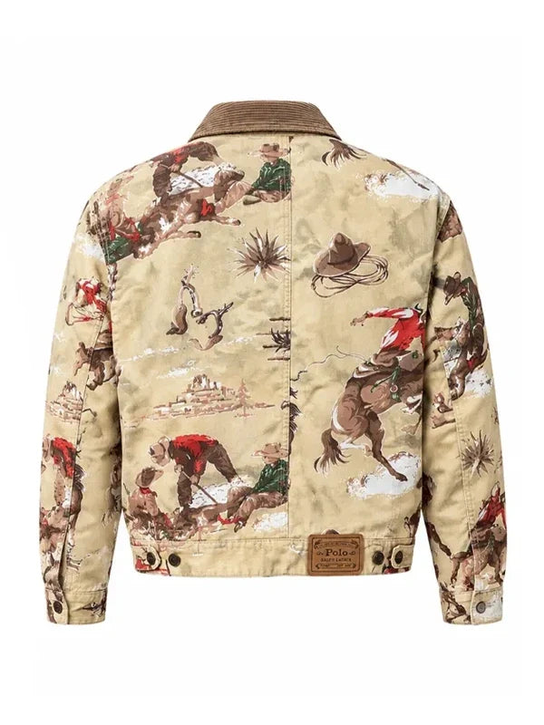 Elaine Benes beige western jacket front view