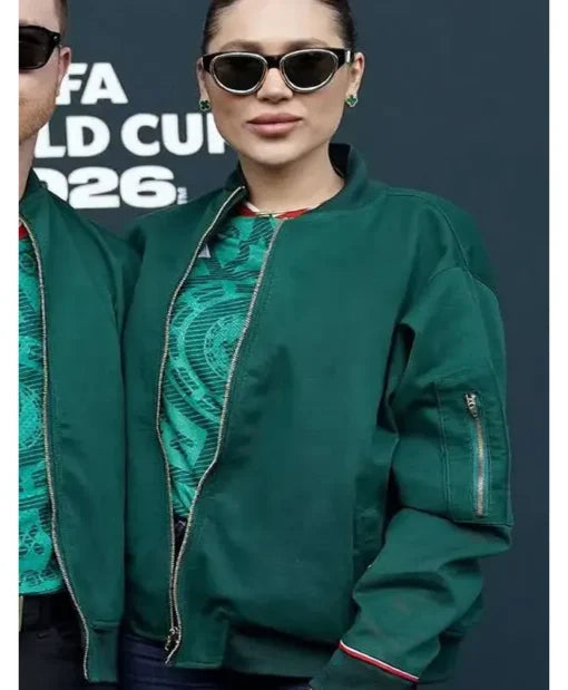 Fernanda Gómez FI-FA World Cup 2026 Team Mexico Green Bomber Jacket