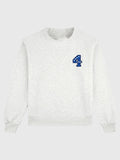Fleece Heather Grey Parke Birthday Graphic Mockneck