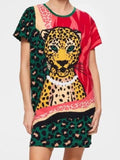 Home And Away 2026 Stephanie Panozzo Leopard Print T-Shirt