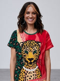 Home And Away 2026 Stephanie Panozzo Leopard Print T-Shirt