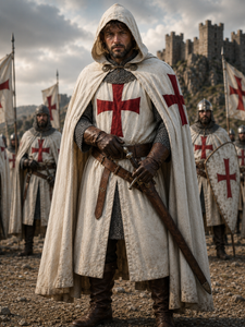 Medieval Knight Templar Halloween Costume Set