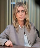 Melissa Roxburgh The Hunting Party S02 Rebecca Henderson Grey Cotton Jacket
