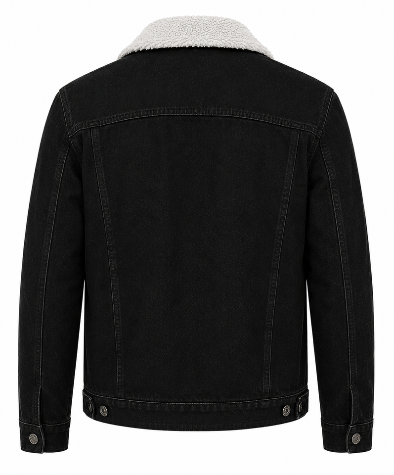 Men’s Charcoal Yellowstone Corduroy Trucker Jacket front view