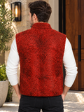 Men’s Persian Lamb Fur Vest in Red