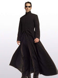 Neo Matrix Keanu Reeves Black Trench Coat