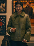 Not Suitable for Work Abby Green Leather Jacket