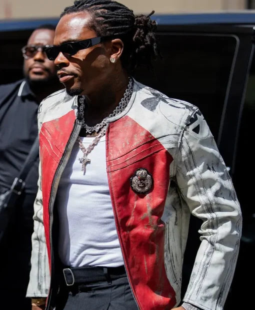 Paris Fashion Week 2026 Gunna Leather Jacket