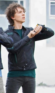 Power Rangers Milo Cawthorne RPM Green Leather Jacket