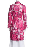 Elle Lexi Minetree Pink Graphic Print Coat