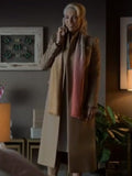 Ted Lasso S03 Hannah Waddingham Brown Wool Coat