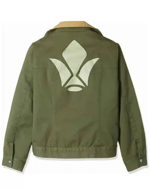 Orga Itsuka Mobile Suit Gundam green trucker jacket