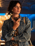 The Gentlemen Season 2 Susie Glass Cropped Denim Jacket