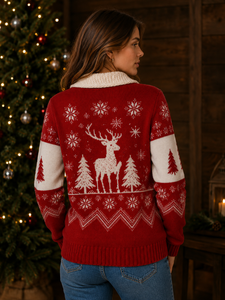 Women's Christmas Sweater Cardigan