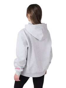 Barbie x CCM 2026 Grey Embroidered Adult Fleece Pullover Hoodie