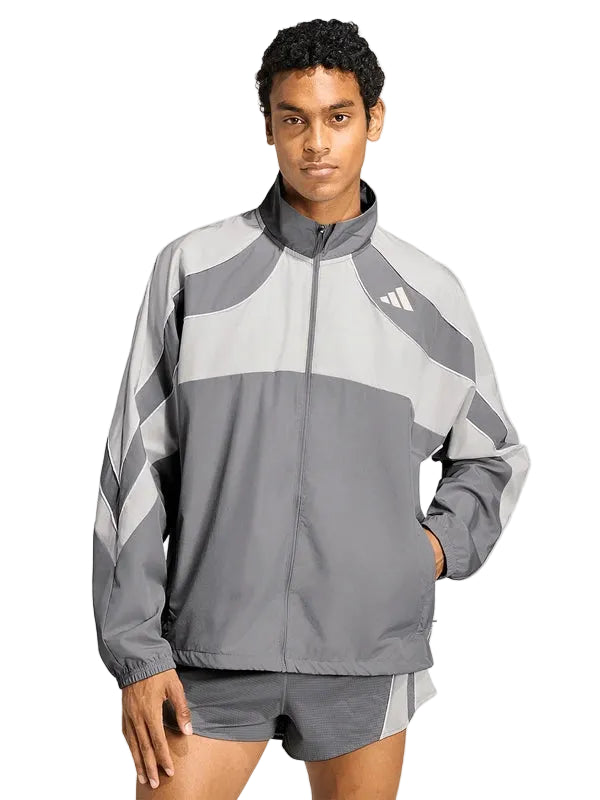 Adidas Adizero Archive Running Jacket in grey