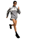 Grey Adidas Adizero running jacket
