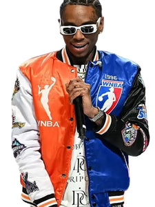 WNBA 30th Anniversary multicolor varsity jacket