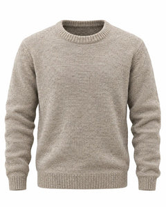 Beige pullover sweater with soft lining