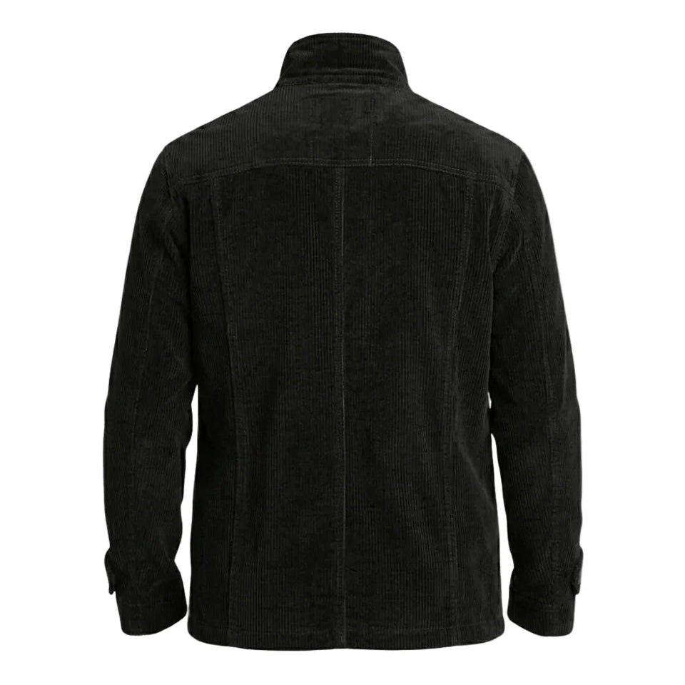 Corduroy jacket with full-length sleeves and buttoned cuffs
