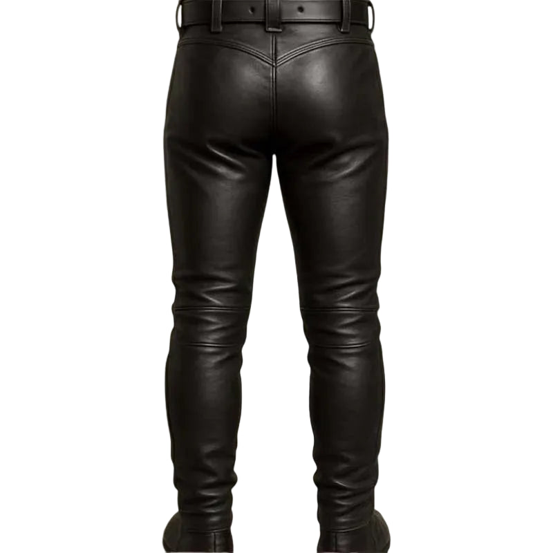 Medieval Slim Fit Leather Pants