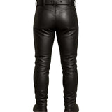 Medieval Slim Fit Leather Pants