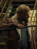 Samaritan 2022 Cyrus Brown Leather Jacket