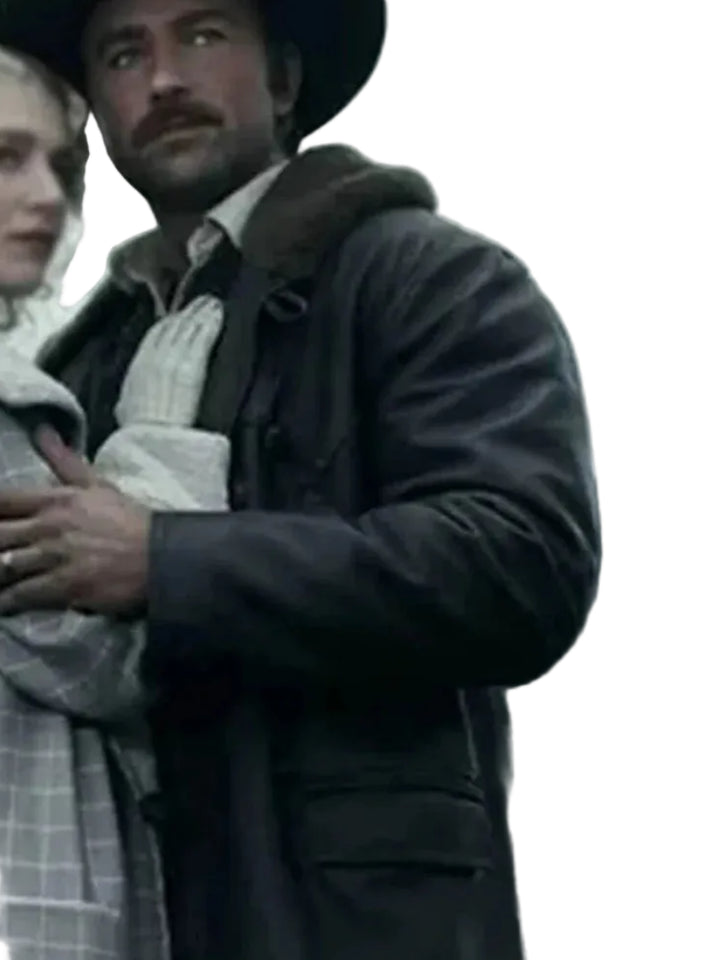 Brown Real Leather Shearling Coat