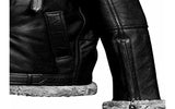 Carl Black Shearling Sf Bomber Jacket