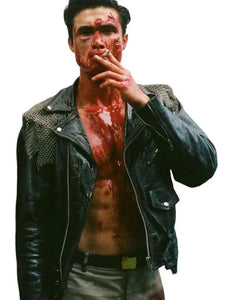 Her Private Hell Charles Melton Black Leather Jacket
