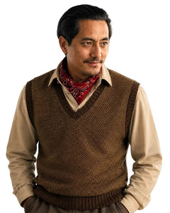 Genden Phuntsok Tenzing 2026 Brown Sweater Vest