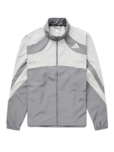 Grey Adidas Adizero running jacket