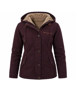 Amber Marshall Heartland S17 Amy Fleming Burgundy Hooded Jacket