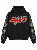 hellstar tour faded black hoodie