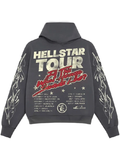 hellstar tour faded gray hoodie