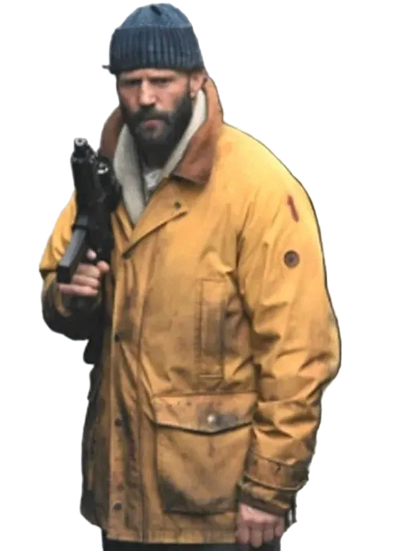 The Beekeeper 2 Jason Statham mustard cotton jacket